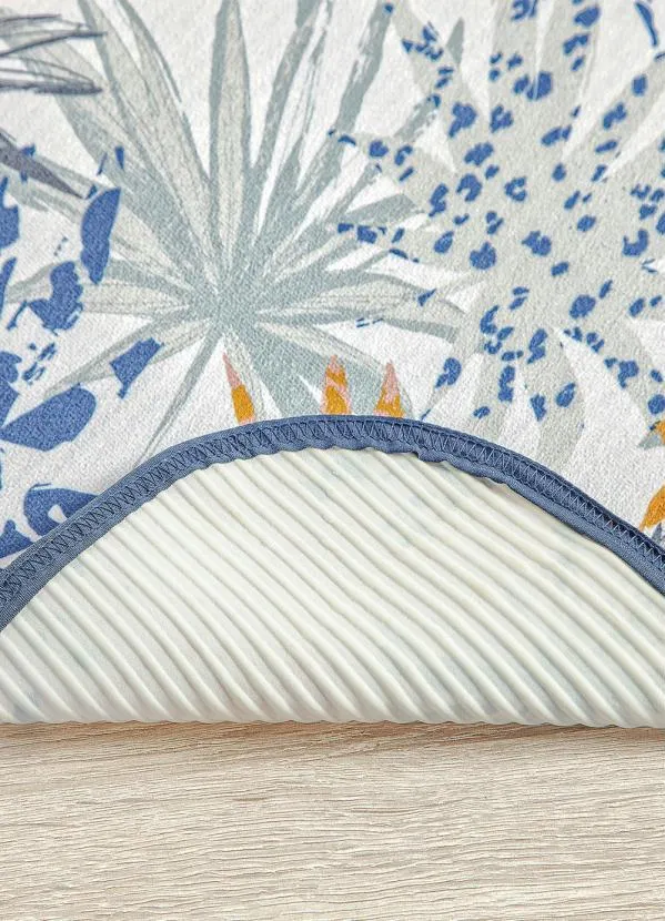 Lar e Lazer - Jogo de Banheiro Veludo Folhas 3 Peças 5