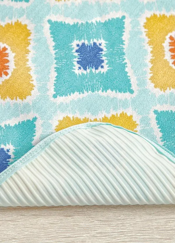 Lar e Lazer - Jogo de Banheiro Veludo Tie Dye 3 Peças 5