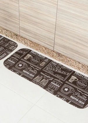 Lar e Lazer - Jogo de Tapetes Cozinha Coffee 3 Peças - LAR E LAZER
