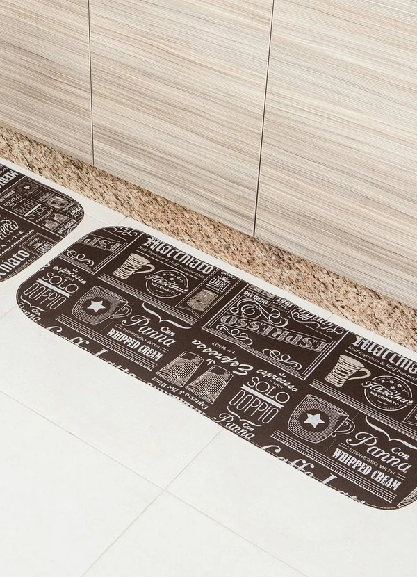 Lar e Lazer - Jogo de Tapetes Cozinha Coffee 3 Peças 2