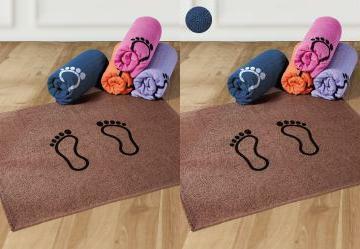 Toalha de Piso Pequena Azul Marinho 1 Pea