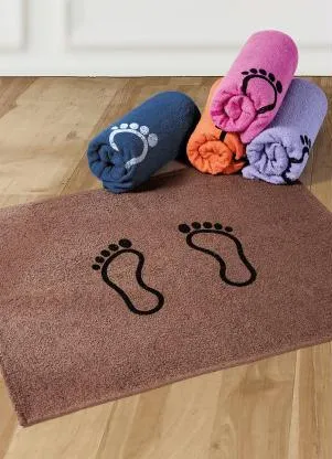 Lar e Lazer - Toalha de Piso Pequena Azul Marinho 1 Peça - LAR E LAZER