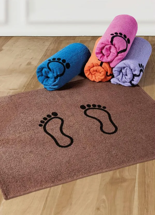 Lar e Lazer - Toalha de Piso Pequena Azul Royal 1 Peça