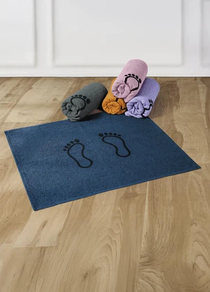 Lar e Lazer - Toalha de Piso Pequena Cinza 1 Peça - LAR E LAZER