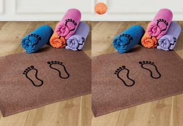 Toalha de Piso Pequena Laranja 1 Pea