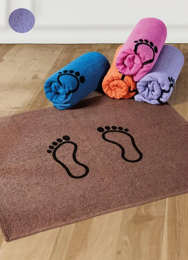 Lar e Lazer - Toalha de Piso Pequena Lilás 1 Peça 2