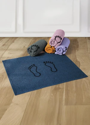 Lar e Lazer - Toalha de Piso Pequena Mostarda 1 Peça - LAR E LAZER