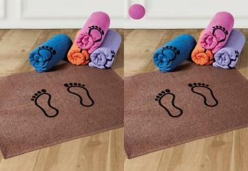 Toalha de Piso Pequena Rosa 1 Pea