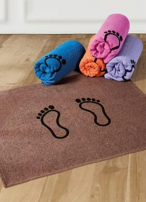 Lar e Lazer - Toalha de Piso Pequena Rosa 1 Peça - LAR E LAZER