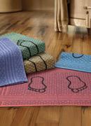 Toalha Piso Pezinho Lil�s