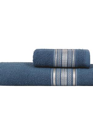 Jogo de Toalhas 2 Peas Rubi Azul Estrelar