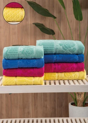 Lar e Lazer - Toalha de Banho Amarela 1 Peça - LAR E LAZER