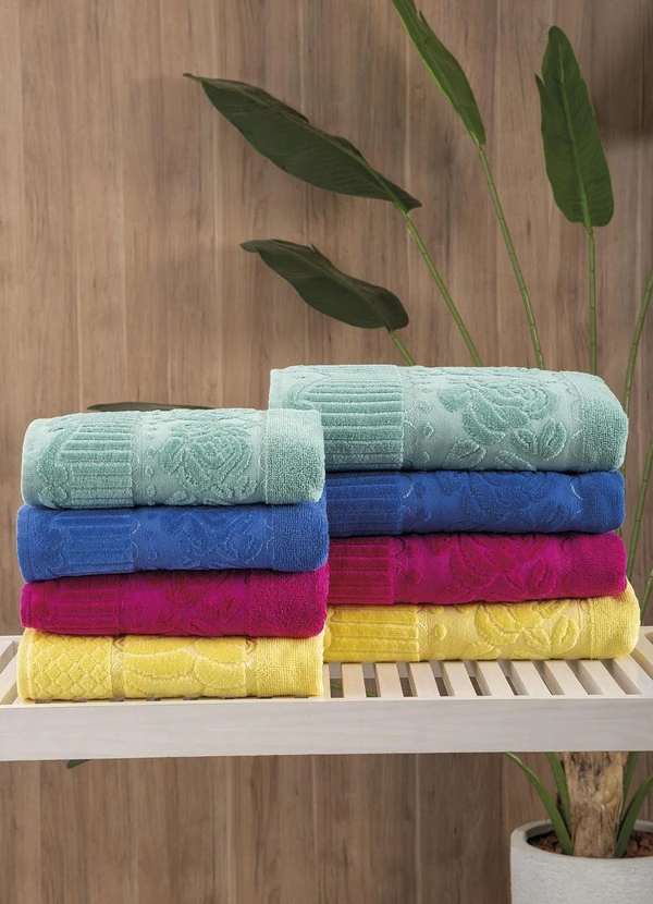 Lar e Lazer - Toalha de Banho Amarela 1 Peça 3