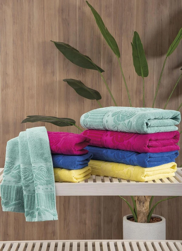 Lar e Lazer - Toalha de Banho Amarela 1 Peça 4