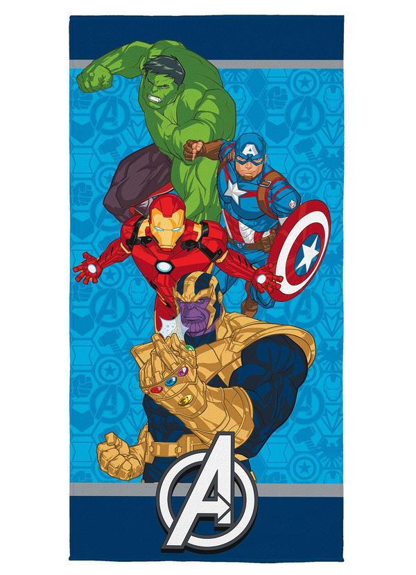Toalha de Banho Aveludada (Avengers) 70x140 cm
