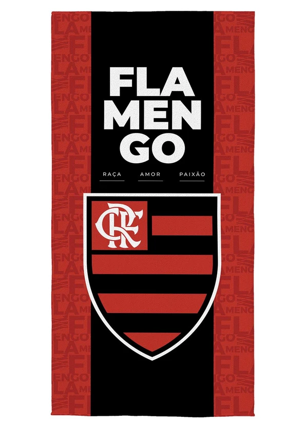 Lepper - Toalha de Banho Aveludada Flamengo 1 Peça 2