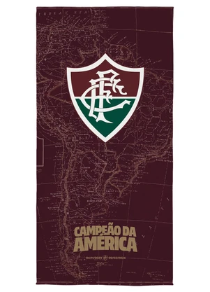 Lepper - Toalha de Banho Aveludada Fluminense 1 Peça - LEPPER