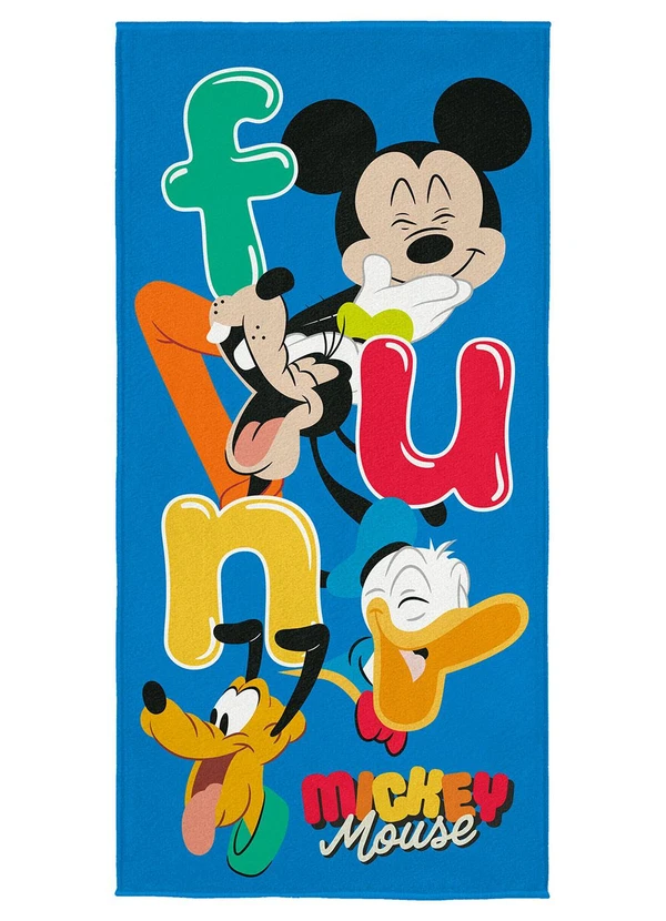 Lepper - Toalha de Banho Aveludada Mickey 1 Peça