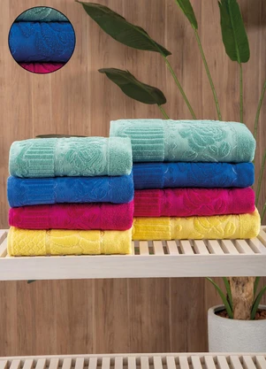 Lar e Lazer - Toalha de Banho Azul Escuro 1 Peça - LAR E LAZER