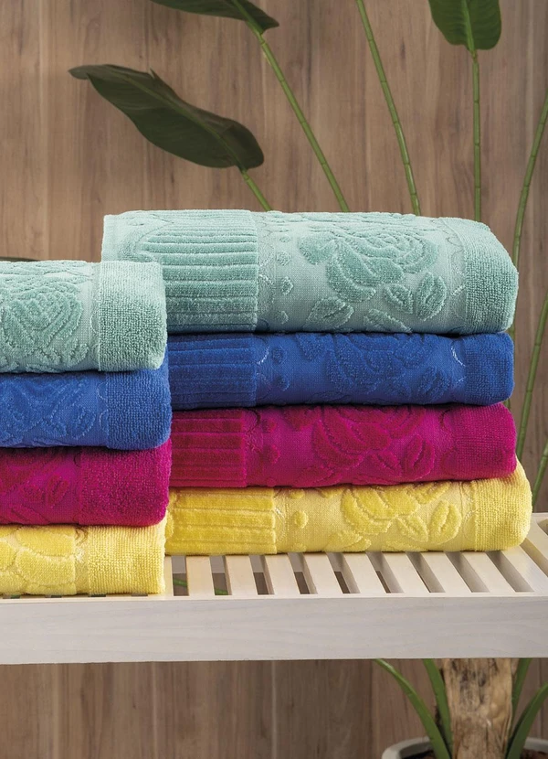 Lar e Lazer - Toalha de Banho Azul Escuro 1 Peça 4