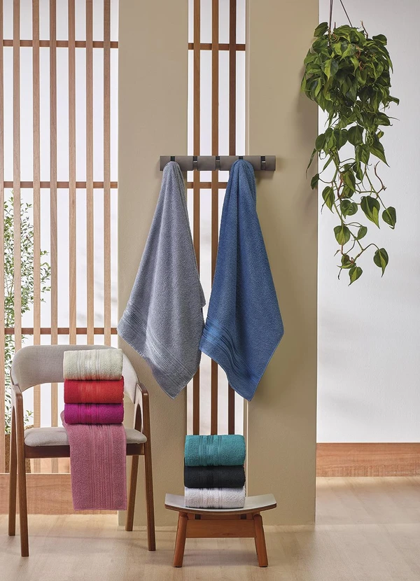 Lar e Lazer - Toalha de Banho Bela Royale Cinza 2