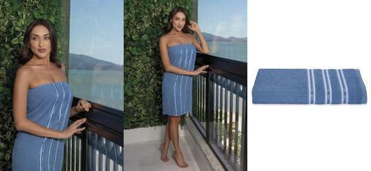 Toalha de Banho Gigante Azul Jeans