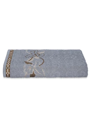 Lar e Lazer - Toalha de Banho Hortência Cinza - LAR E LAZER