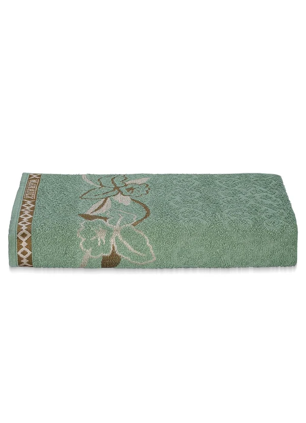 Lar e Lazer - Toalha de Banho Hortência Verde Bambu