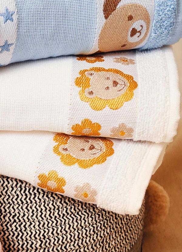 Lar e Lazer - Toalha de Banho Infantil Branca 1 Peça 2