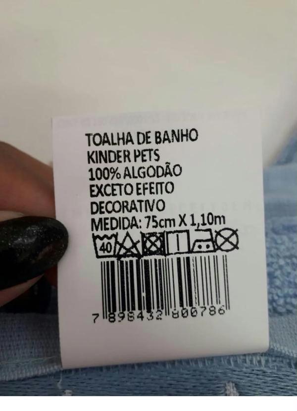 Lar e Lazer - Toalha de Banho Infantil Branca 1 Peça 3