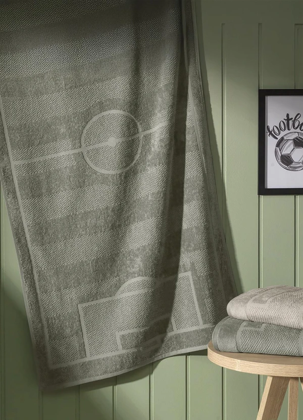 Karsten - Toalha de Banho Infantil Futebol Verde 2