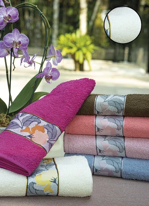 Lar e Lazer - Toalha de Banho Melissa Branca 1 Peça - LAR E LAZER