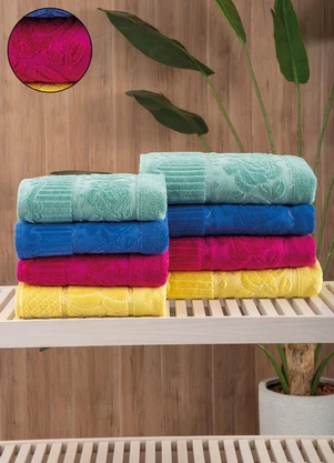 Lar e Lazer - Toalha de Banho Rosa 1 Peça - LAR E LAZER