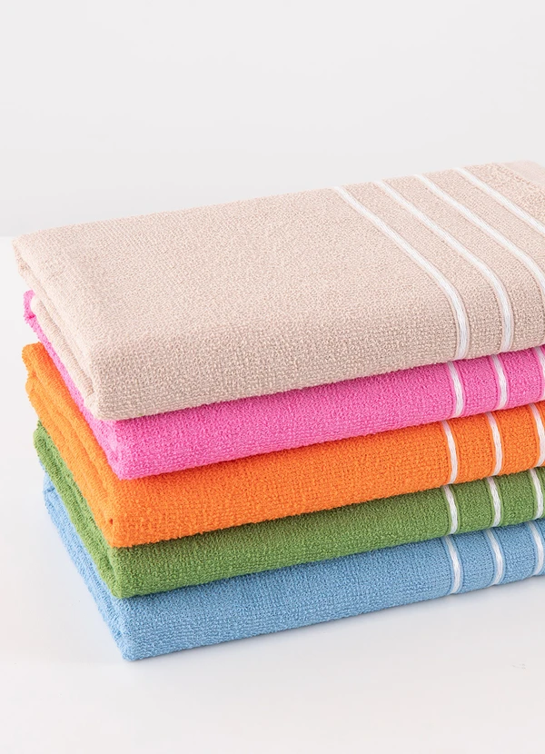 Lar e Lazer - Toalha de Banho Rosê 1 Peça 5