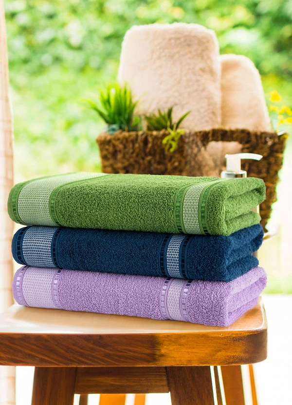 Lar e Lazer - Toalha de Banho Roxo 1 Peça 2