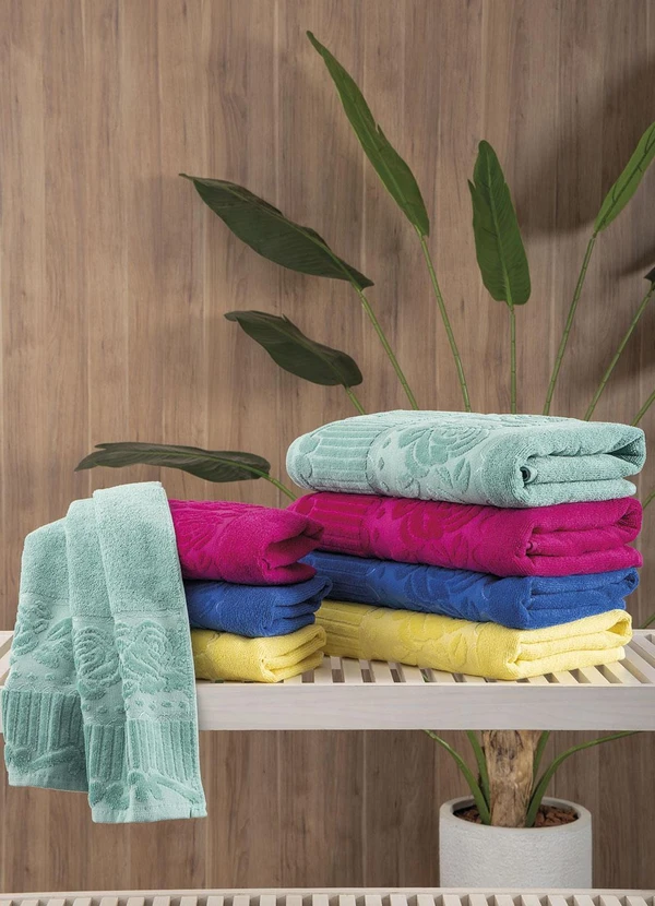 Lar e Lazer - Toalha de Banho Verde 1 Peça 3