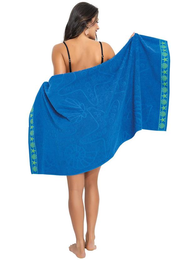 Lar e Lazer - Toalha de Praia Azul 1 Peça 2