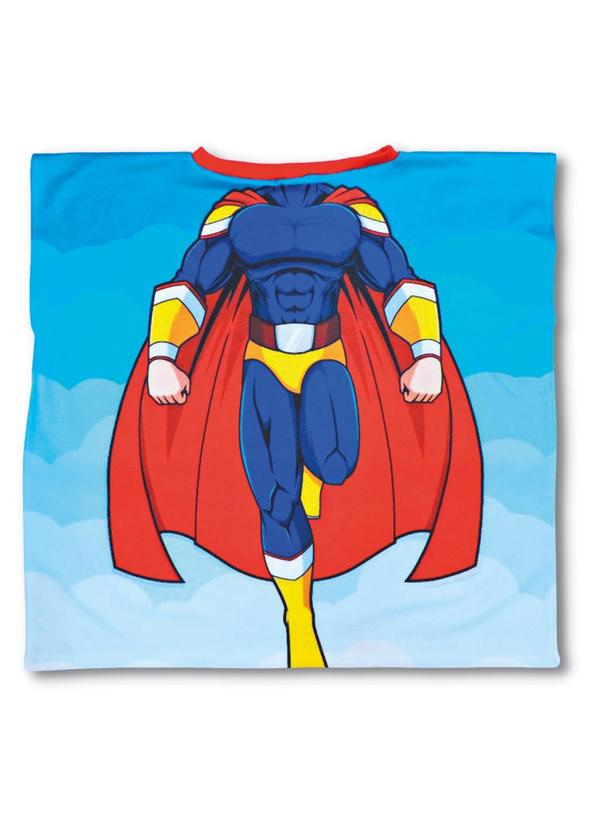 Toalha de Praia Poncho Infantil (Super Her�i)