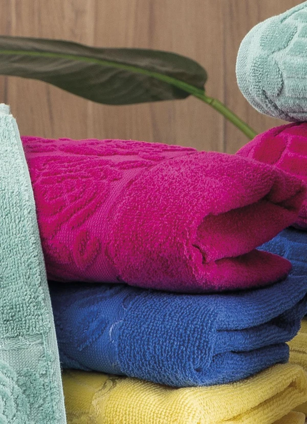 Lar e Lazer - Toalha de Rosto Rosa 1 Peça 4