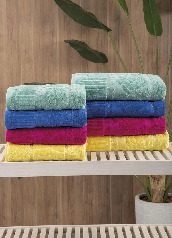 Lar e Lazer - Toalha de Rosto Verde 1 Peça 2