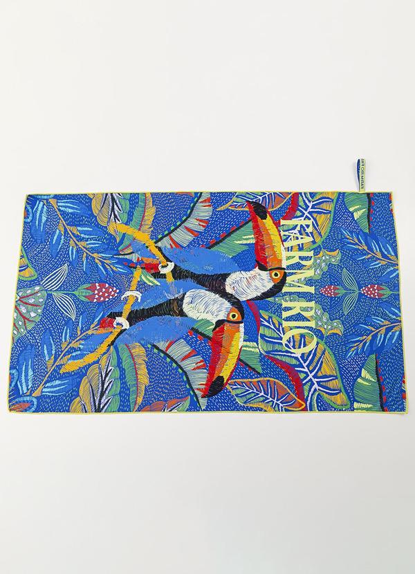 Farm Etc - Toalha Tchibum Tapete de Tucano Azul