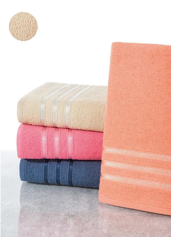 Lar e Lazer - Toalha de Rosto Areia 1 Peça