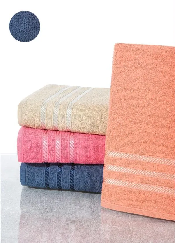 Lar e Lazer - Toalha de Rosto Azul Marinho 1 Peça