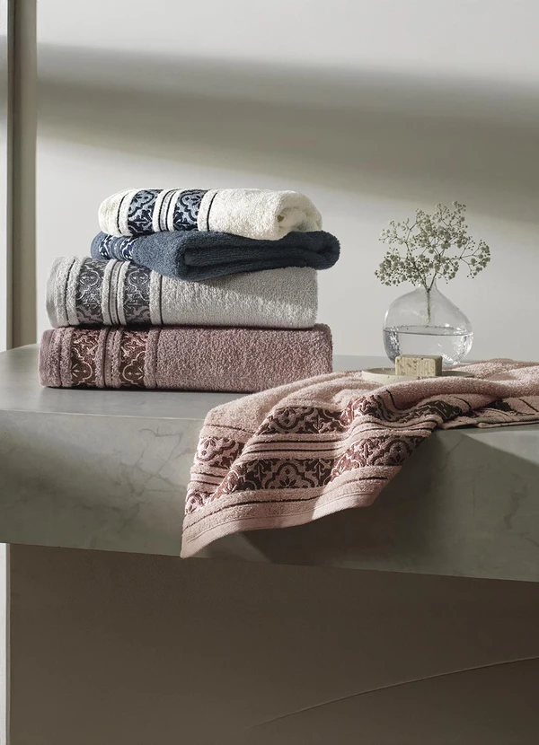 Karsten - Toalha de Rosto Braga Cinza Escuro