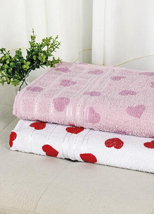 Lar e Lazer - Toalha de Rosto Soft Color Rosa 1