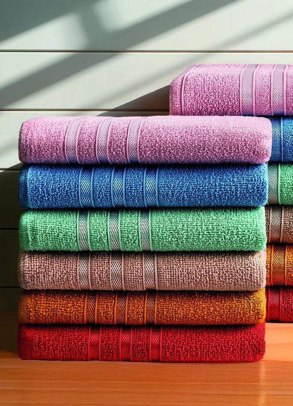 Lar e Lazer - Toalha de Rosto Veneza Mostarda 4