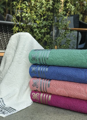 Lar e Lazer - Toalha de Rosto Veneza Pink - LAR E LAZER