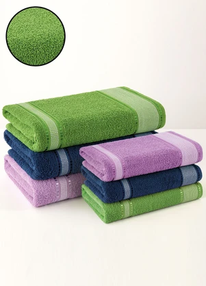 Lar e Lazer - Toalha de Rosto Verde 1 Peça - LAR E LAZER