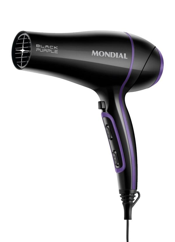 Mondial - Secador de Cabelos Black Purple Mondial 127v 2