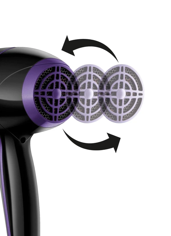 Mondial - Secador de Cabelos Black Purple Mondial 220v 3